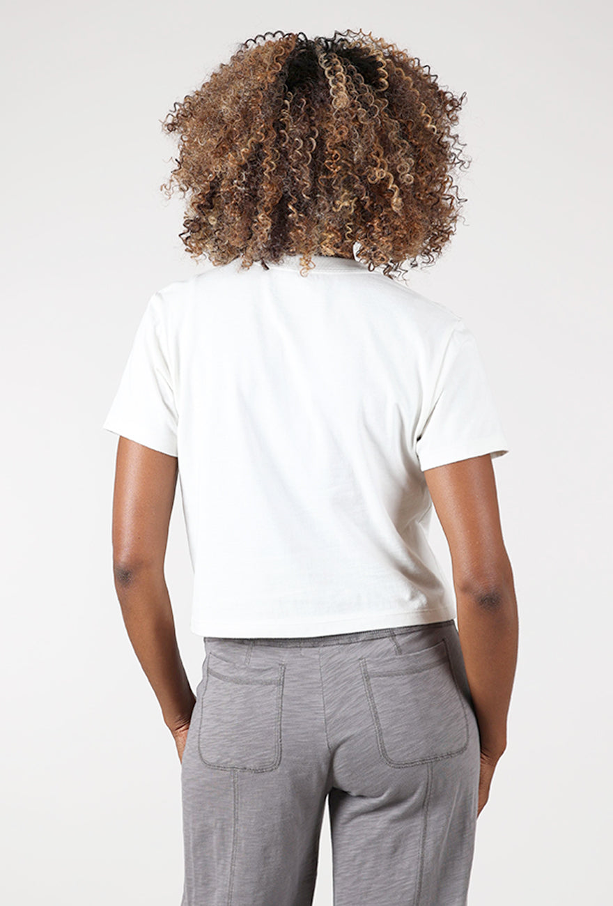 Two Parts Elaine Boxy Tee, Bone