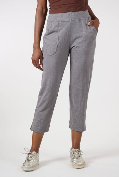 Cotton Slub Pocket Capri, Volcano