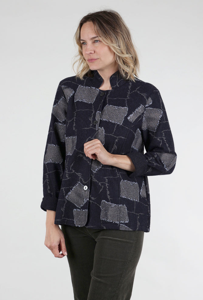 Trisha Tyler Rainy Sidewalks Jacket, Navy 