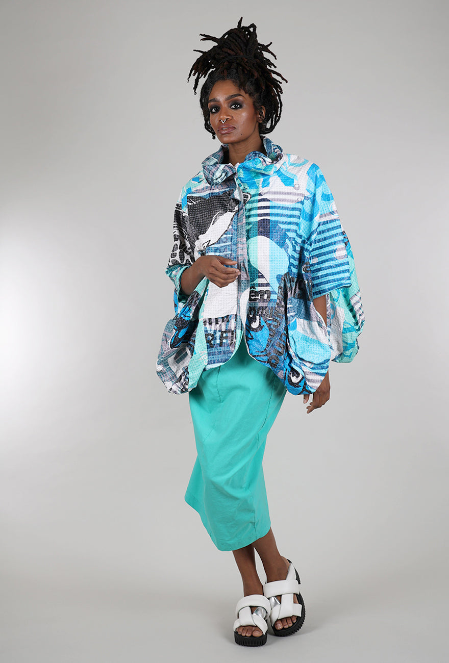 Rundholz Icon SS25 Jacket, Aqua Multi 