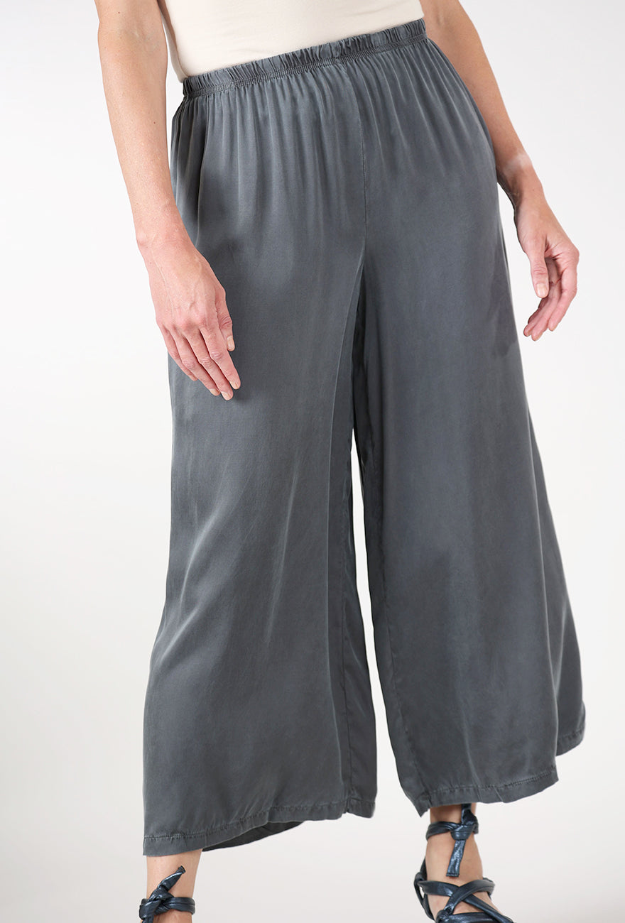 Cut Loose Vintage Satin Cropped Pant, Iron 