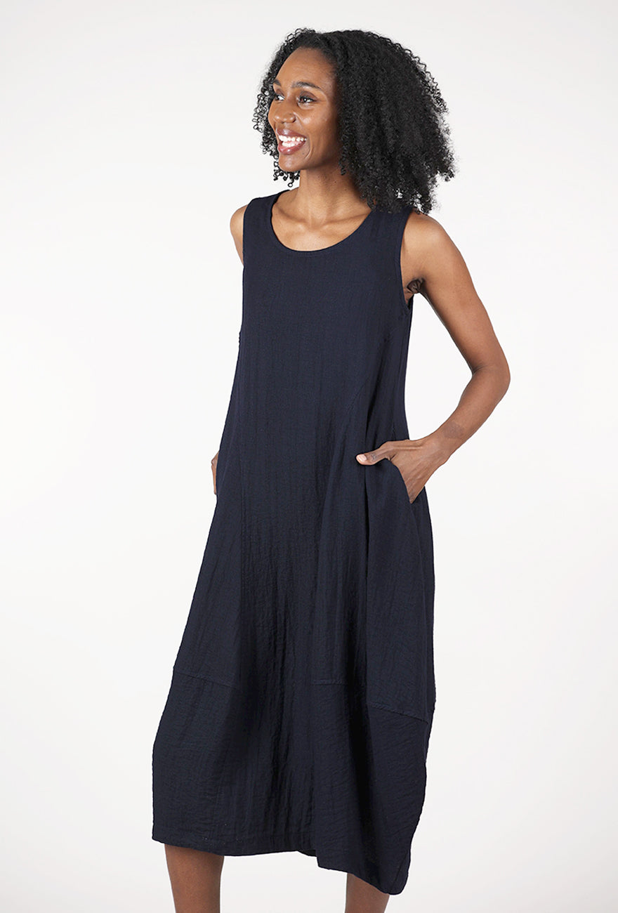 Eleven Stitch Princess Dress, Indigo 
