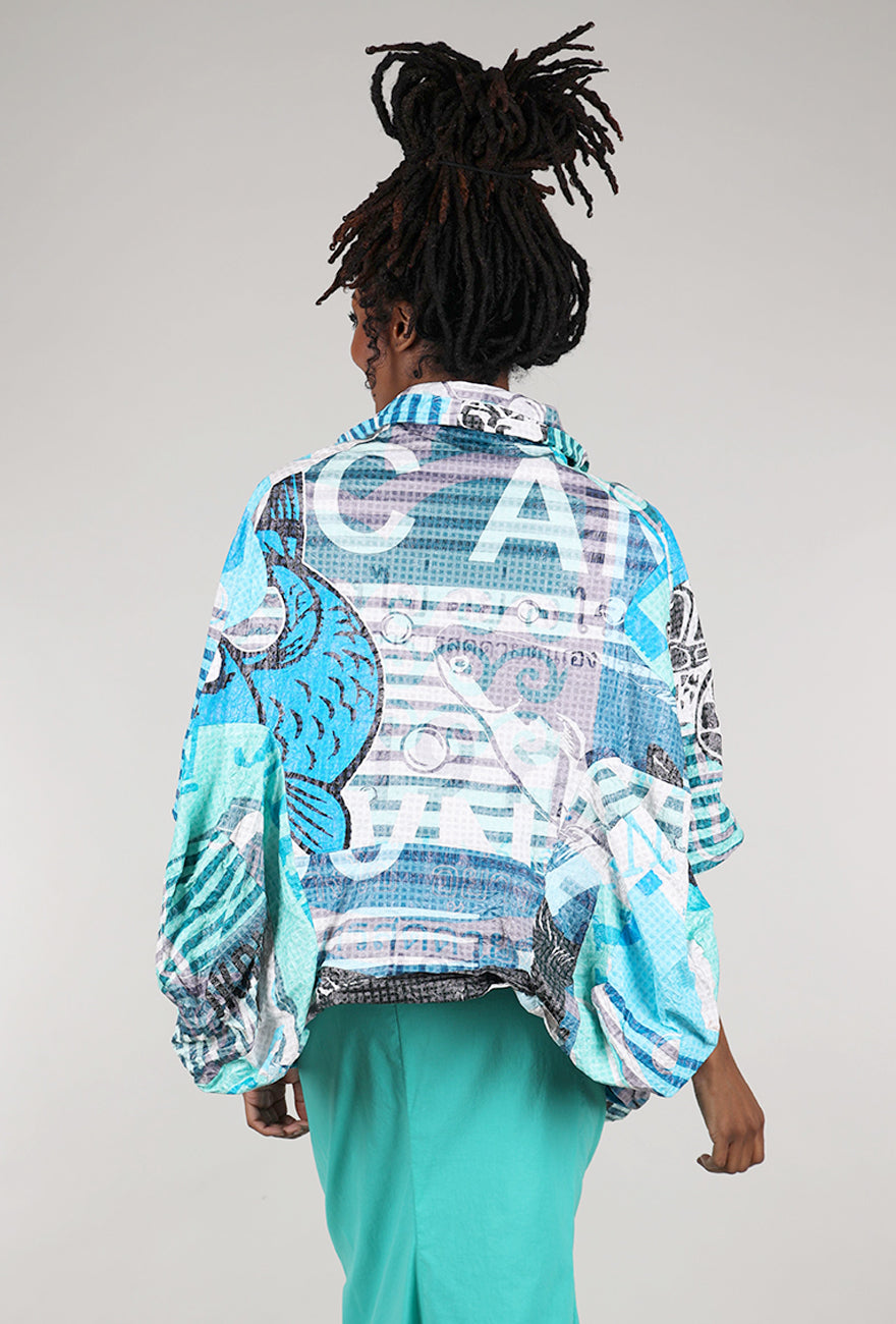 Rundholz Icon SS25 Jacket, Aqua Multi 