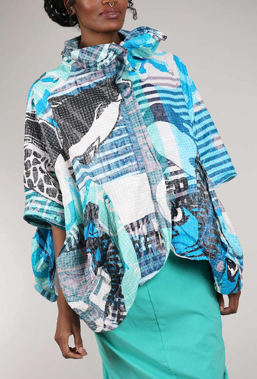 Rundholz Icon SS25 Jacket, Aqua Multi 