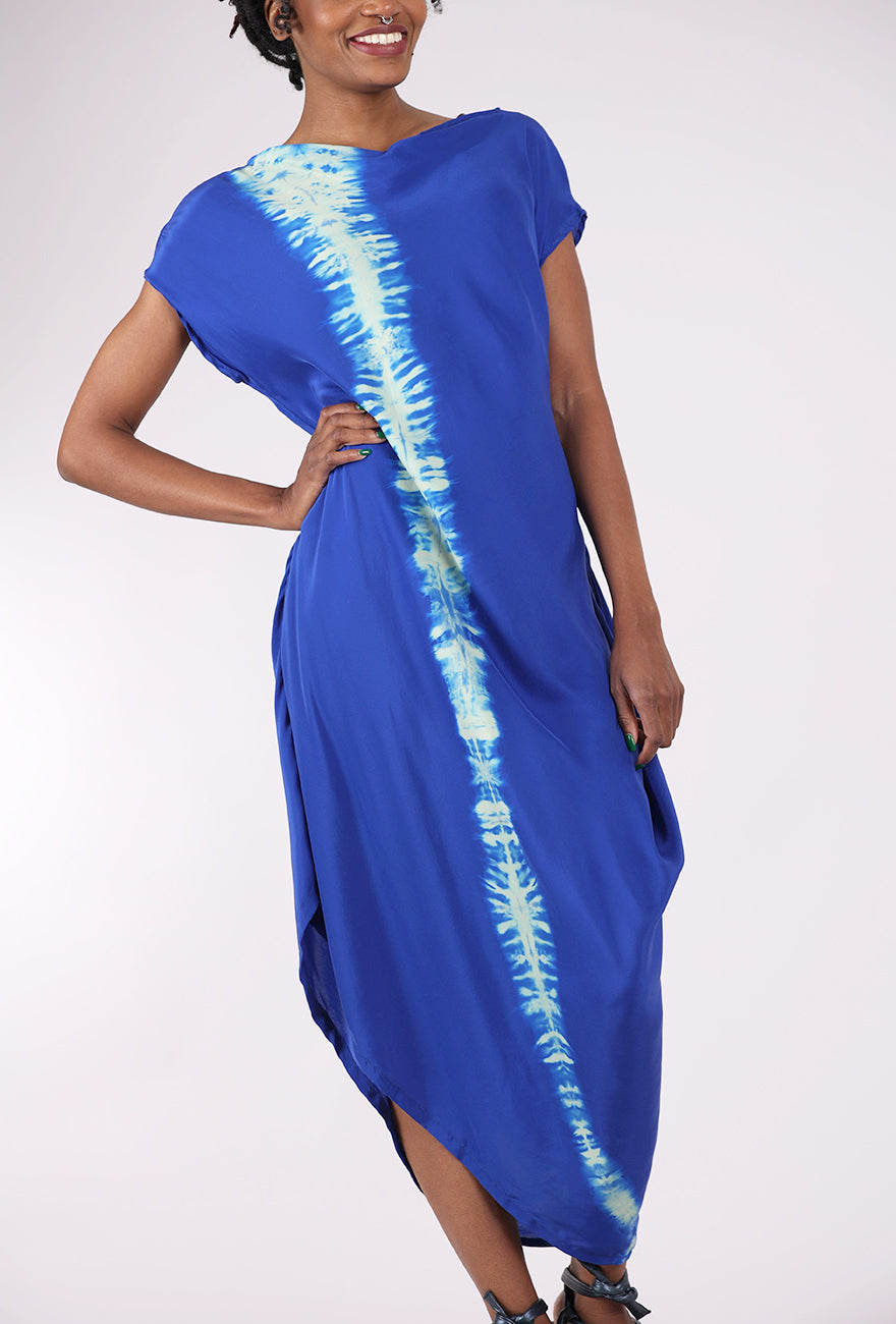Artists & Revolutionaries Spine Dye Siren Dress, Cobalt 