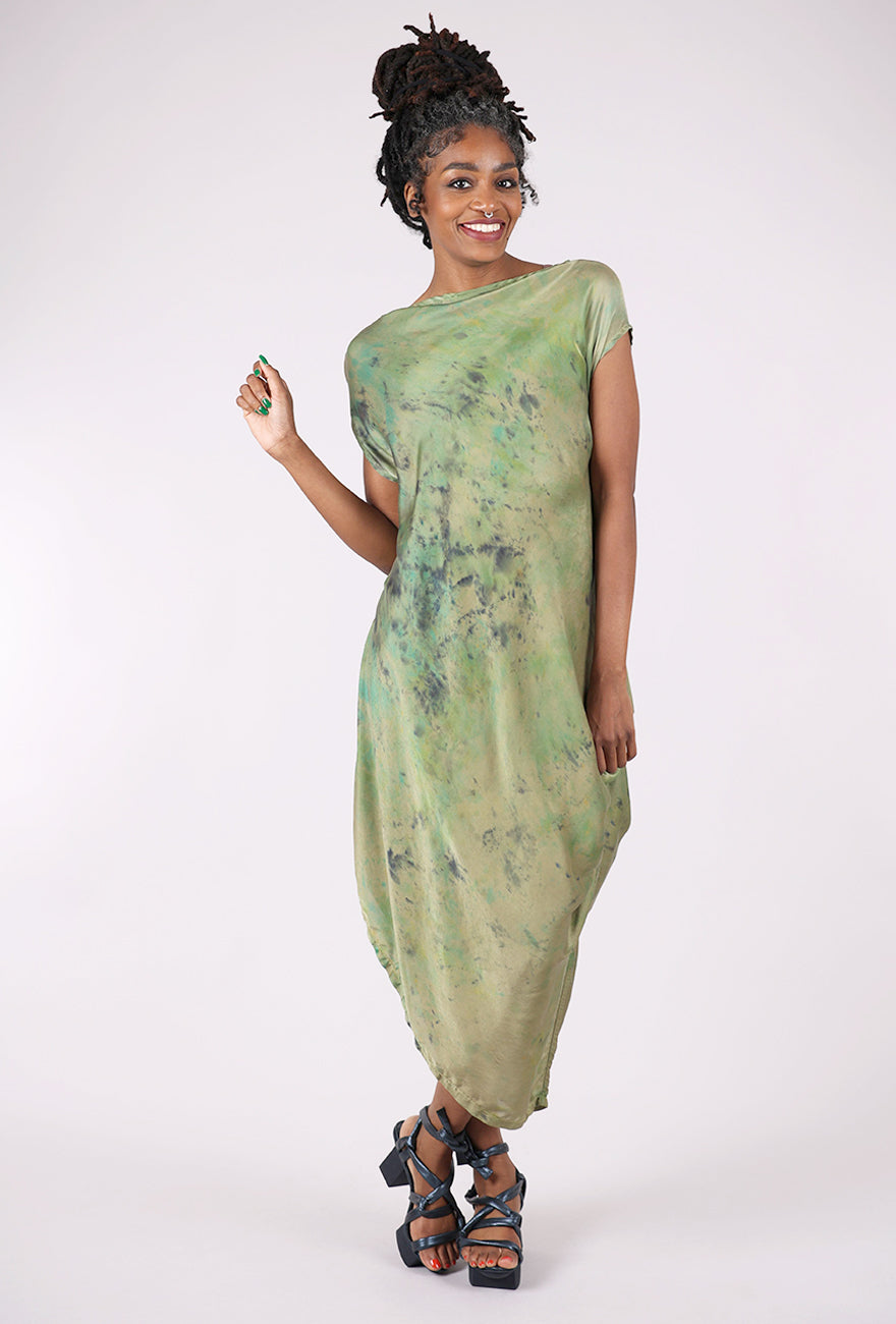 Artists & Revolutionaries Messy Dye Siren Dress, Olive 