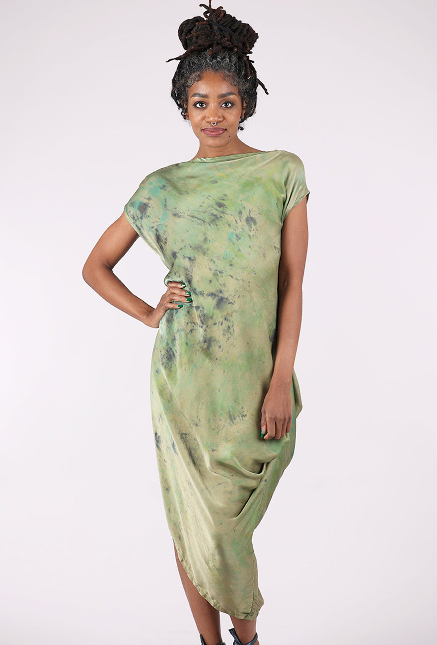 Artists & Revolutionaries Messy Dye Siren Dress, Olive 
