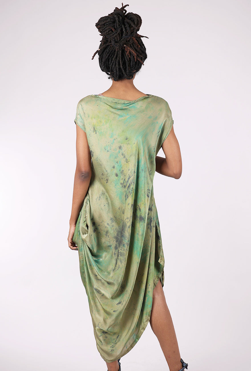 Artists & Revolutionaries Messy Dye Siren Dress, Olive 