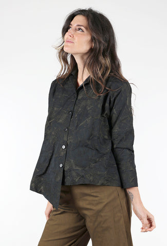 M Square Point Shirt Jacket, Horizon 