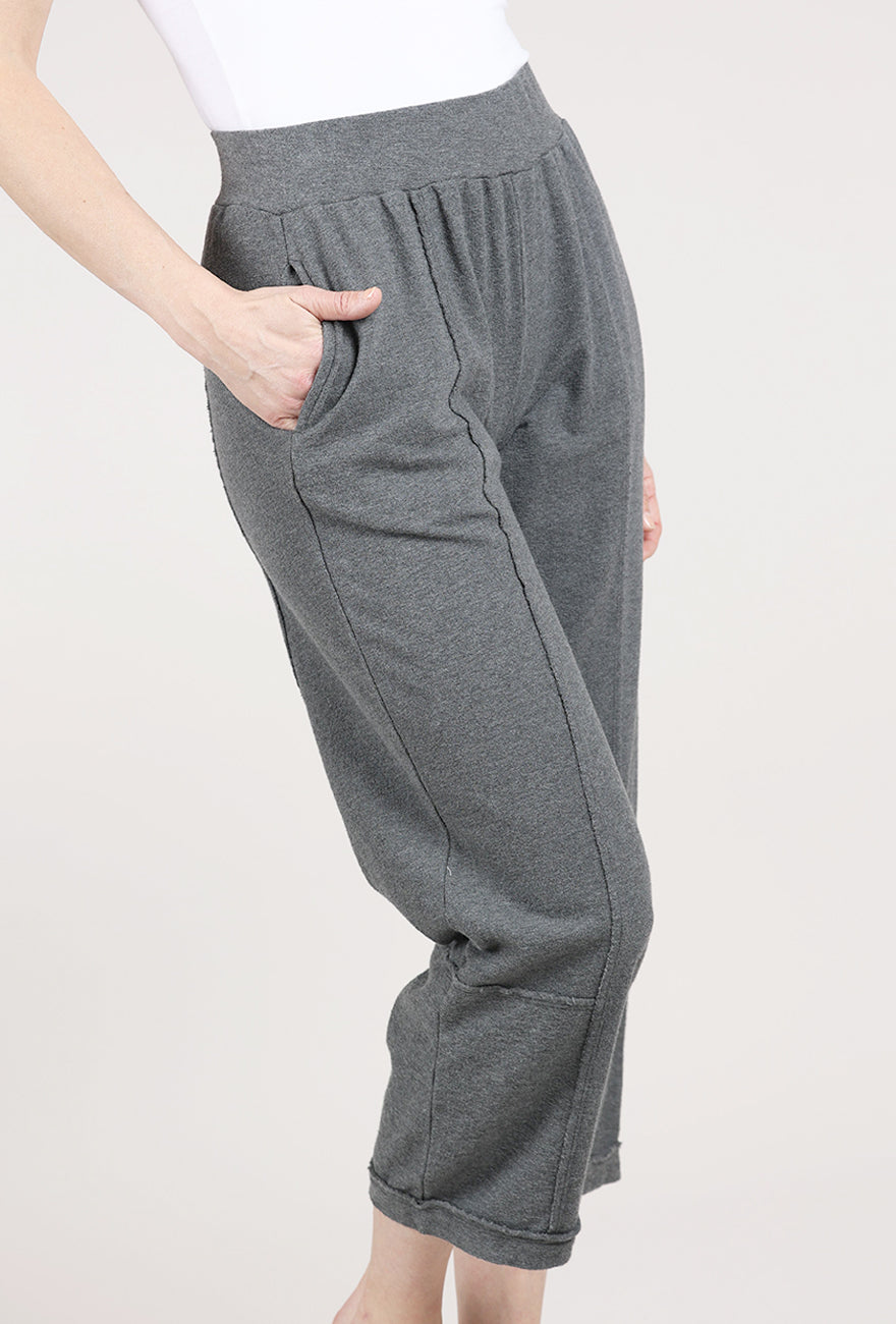 Mododoc Relaxed Lantern Sweatpants, Heathered Ebony 