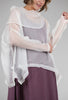 Planet Organza Cowl Neck, Ivory 