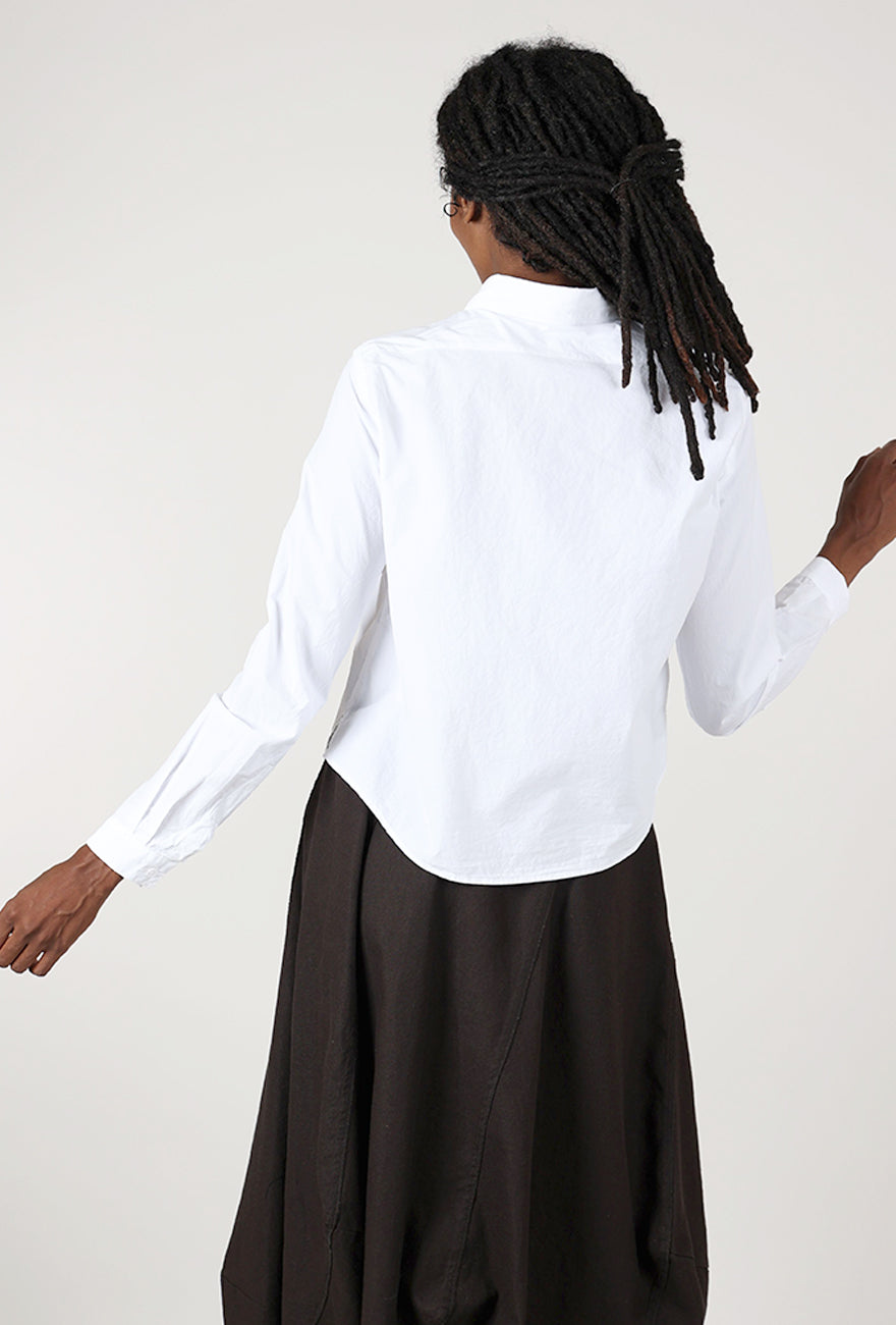 Lurdes Bergada Faux Tie Shirt, White 