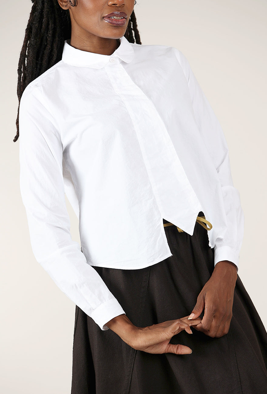 Lurdes Bergada Faux Tie Shirt, White 