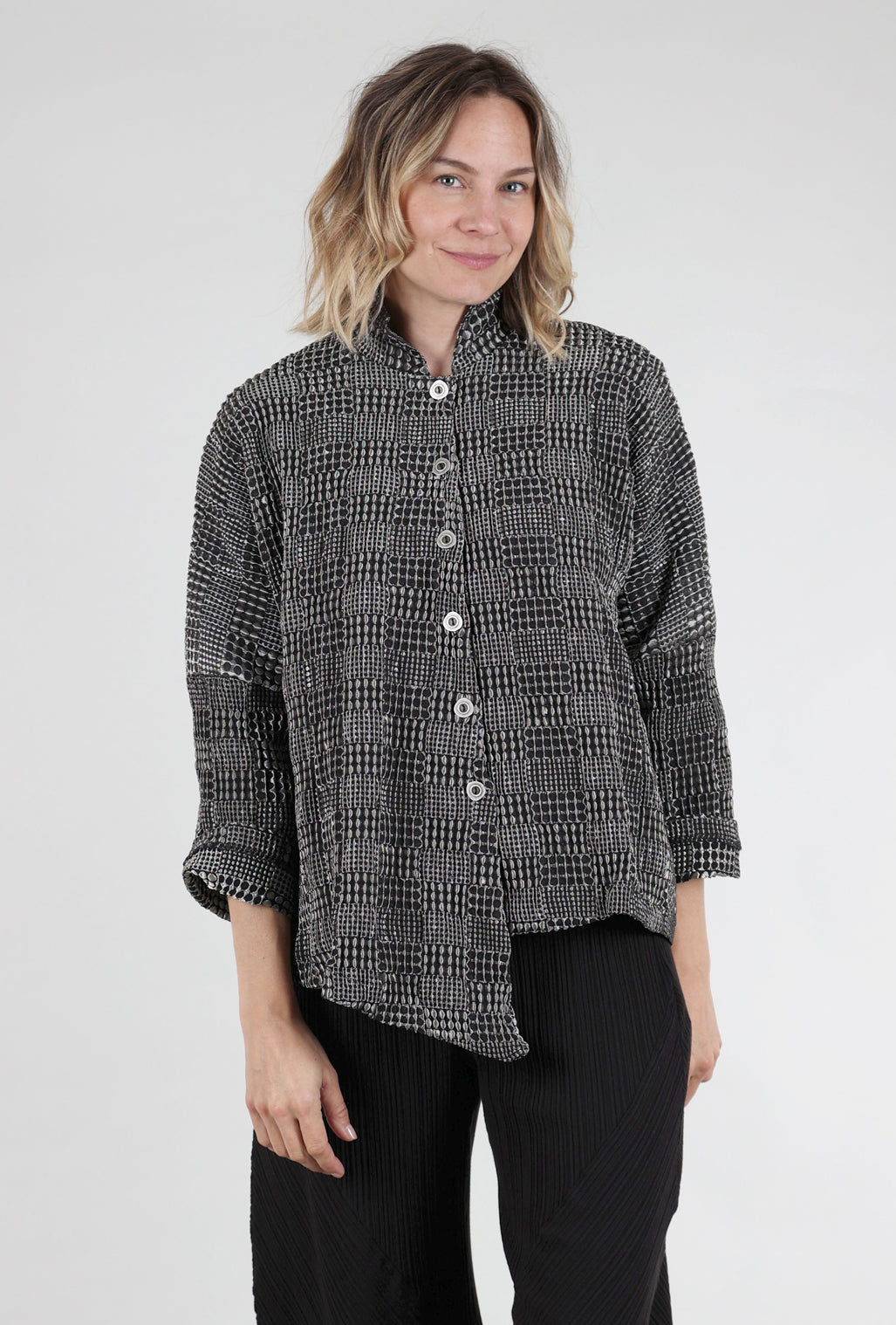 M Square Nebula Point Shirt, Silver 