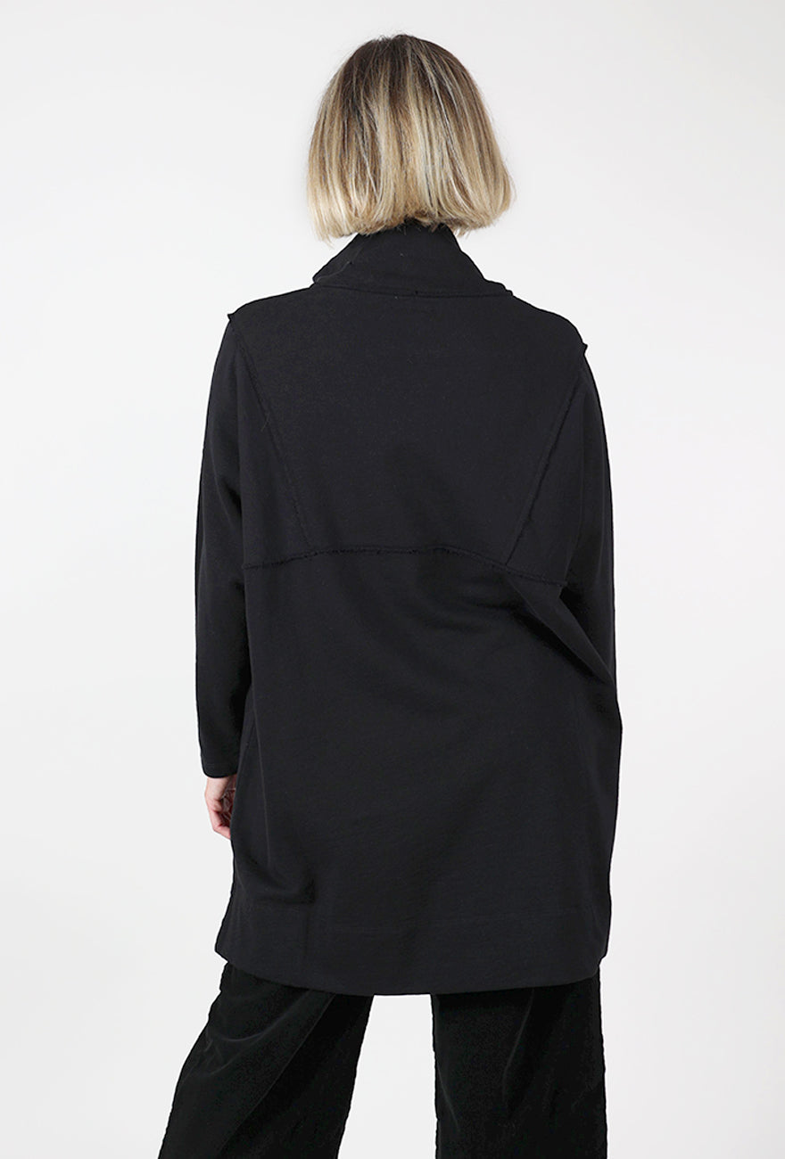 Lurdes Bergada Fleece Sweat Tunic, Black 