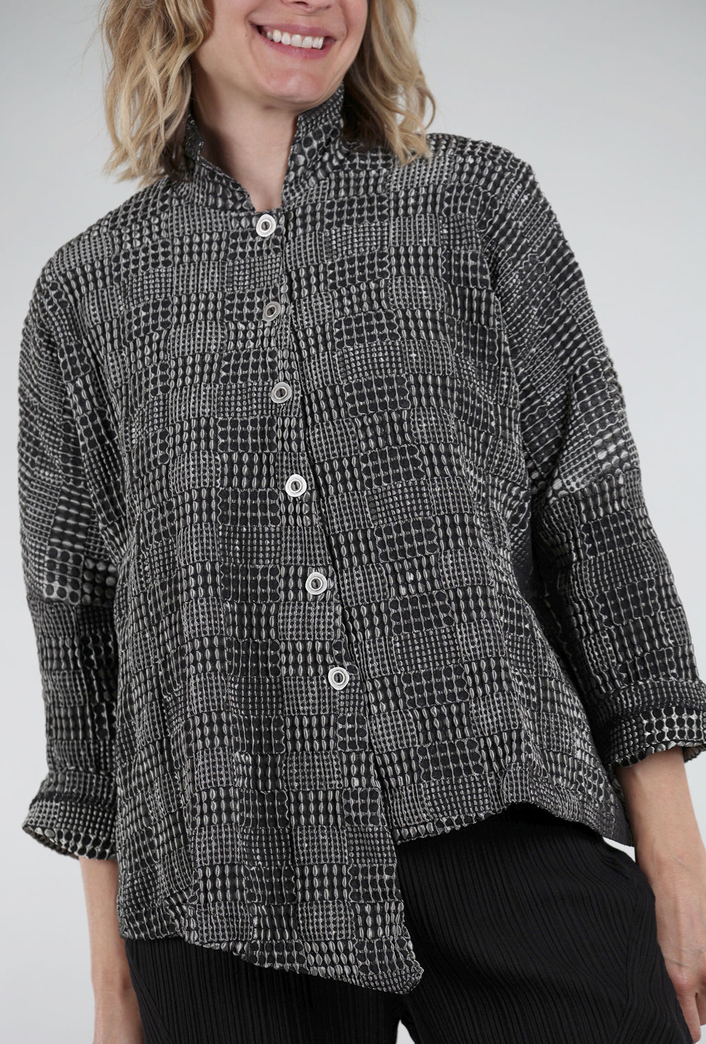 M Square Nebula Point Shirt, Silver 