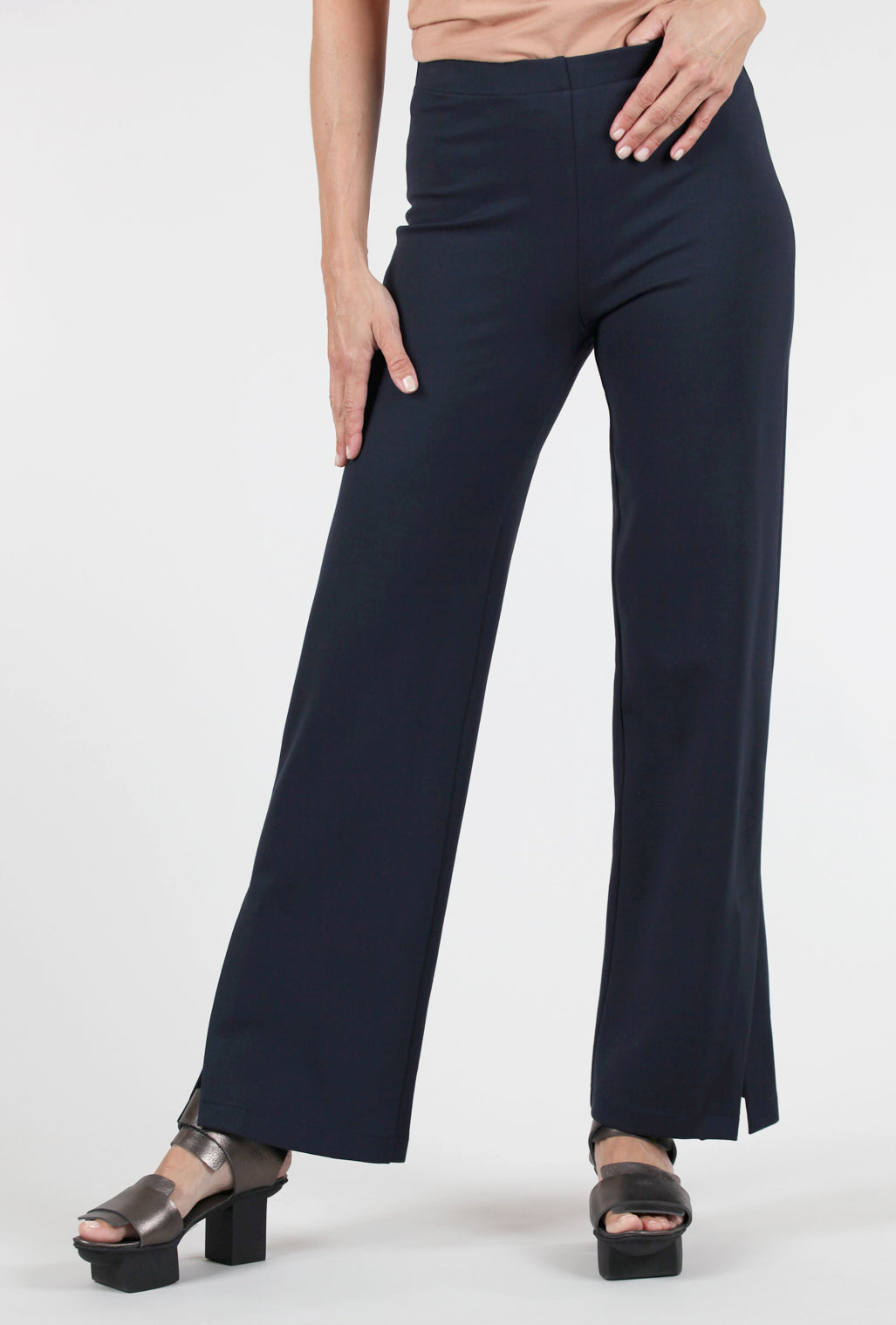 Planet Side Slit Pant, Midnight Navy 
