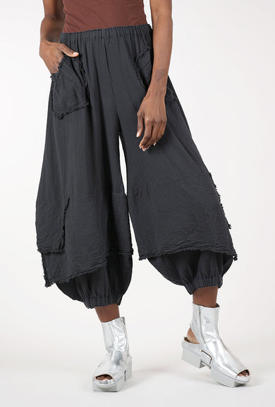 Oh My Gauze Guchi Pant, Coal 