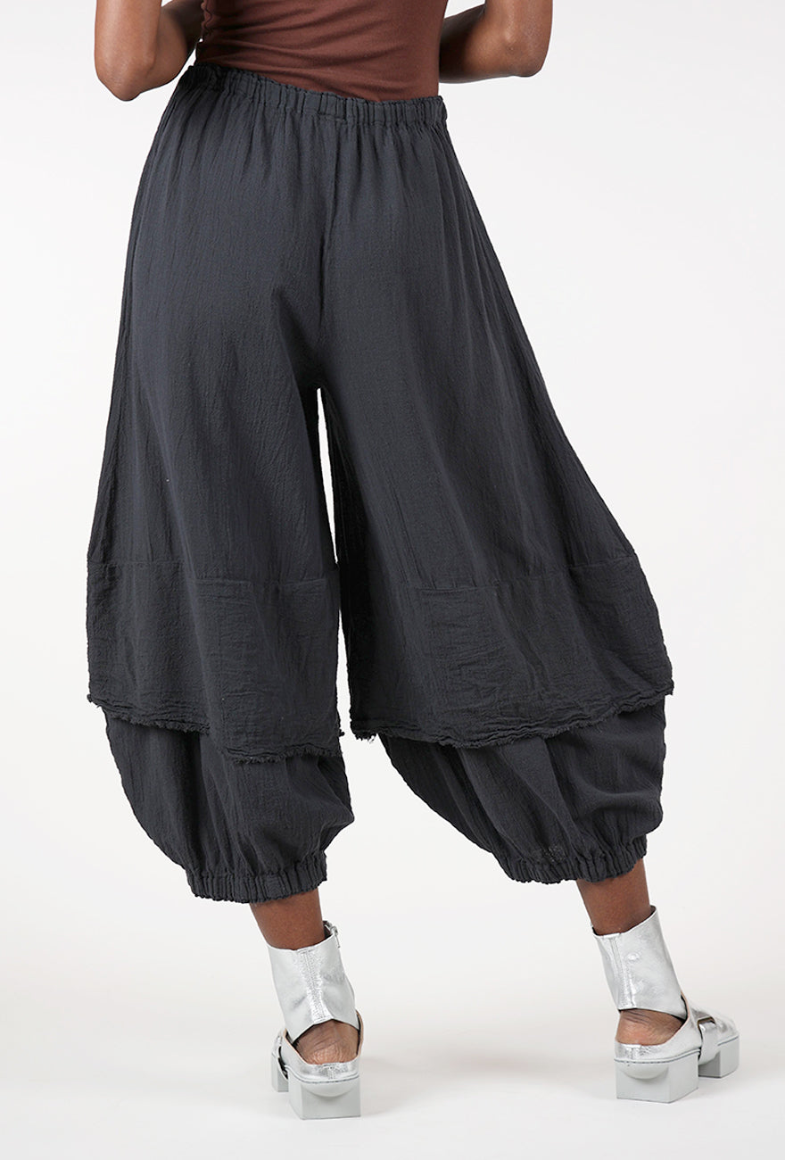 Oh My Gauze Guchi Pant, Coal 
