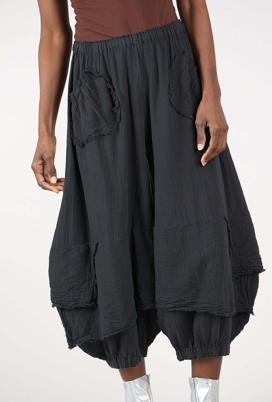 Oh My Gauze Guchi Pant, Coal 