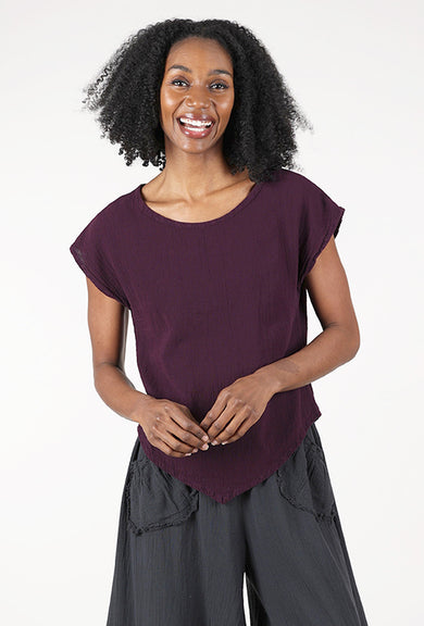 Oh My Gauze Grace Top, Amethyst 