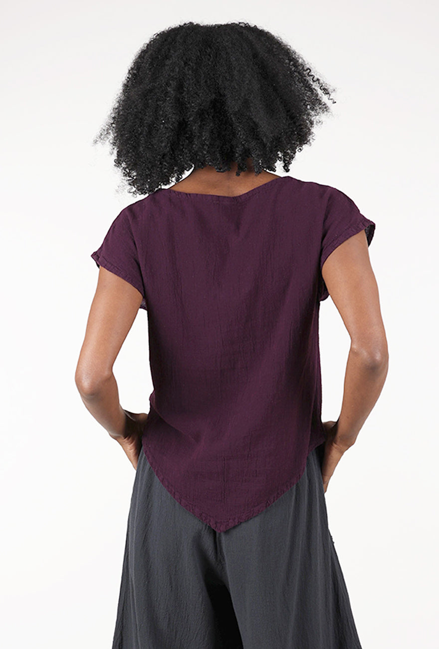 Oh My Gauze Grace Top, Amethyst 