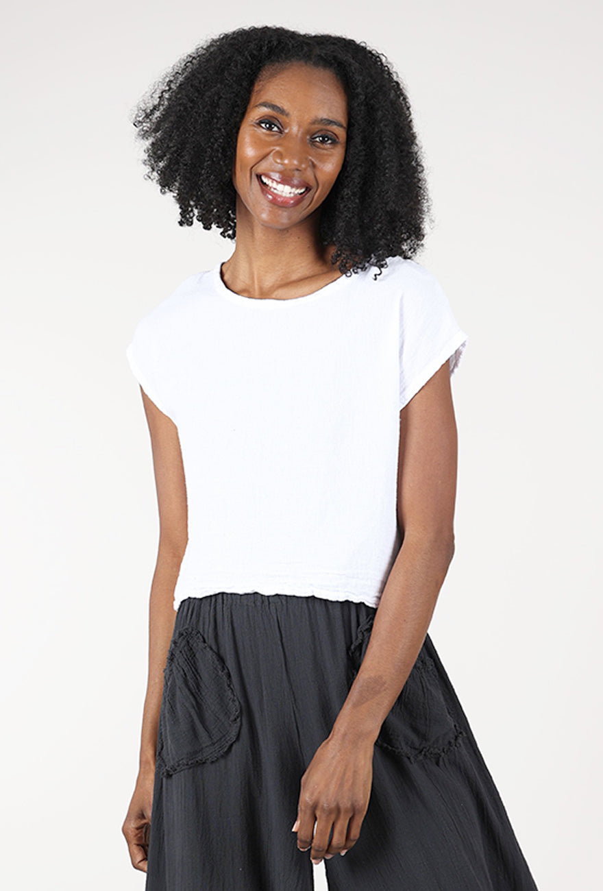 Oh My Gauze Olga Top, Snow 