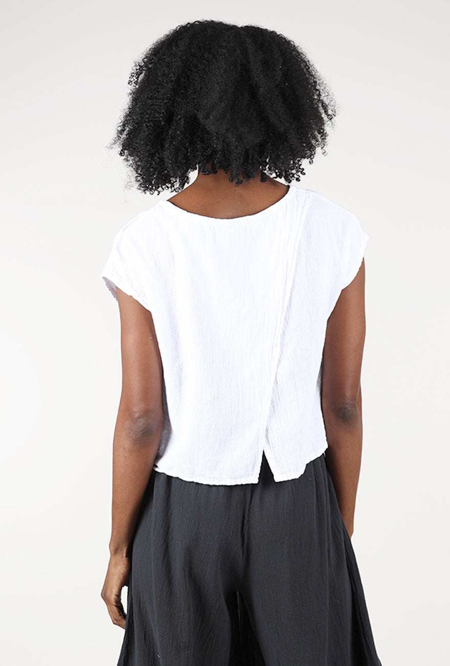 Oh My Gauze Olga Top, Snow 