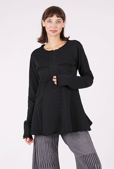 Pluslavie The Hooks Long Jacket, Black 