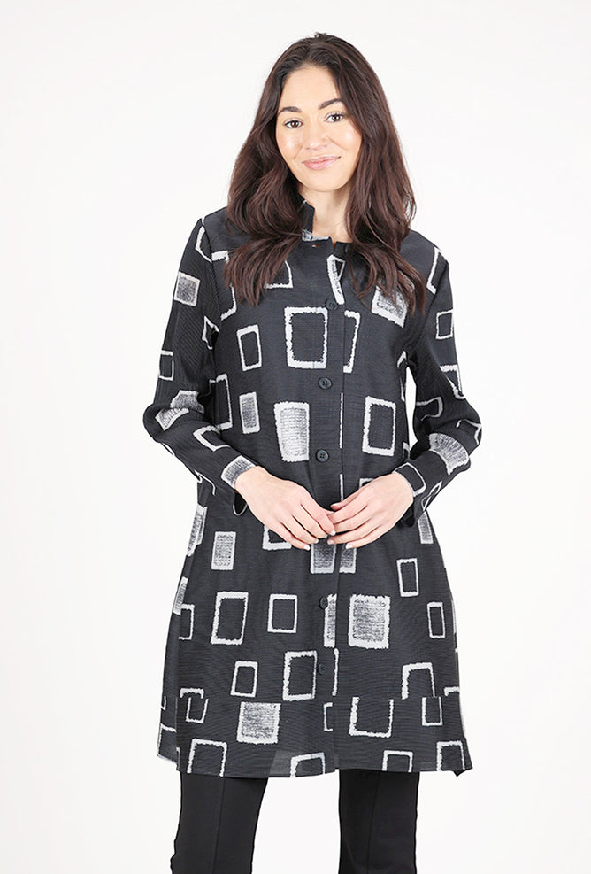 Olivia Parisian Pleats Chateau Jacket, Black 