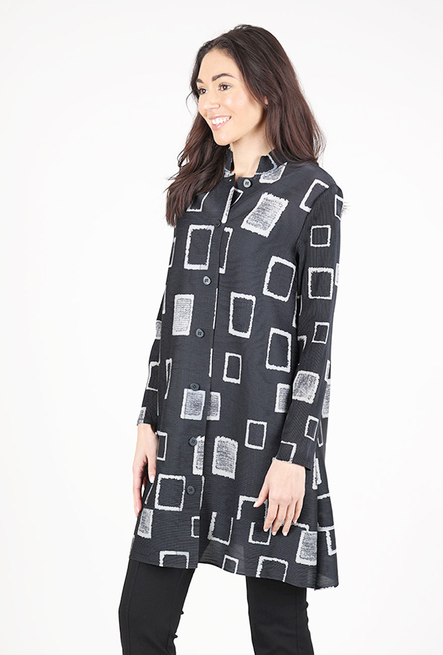 Olivia Parisian Pleats Chateau Jacket, Black 