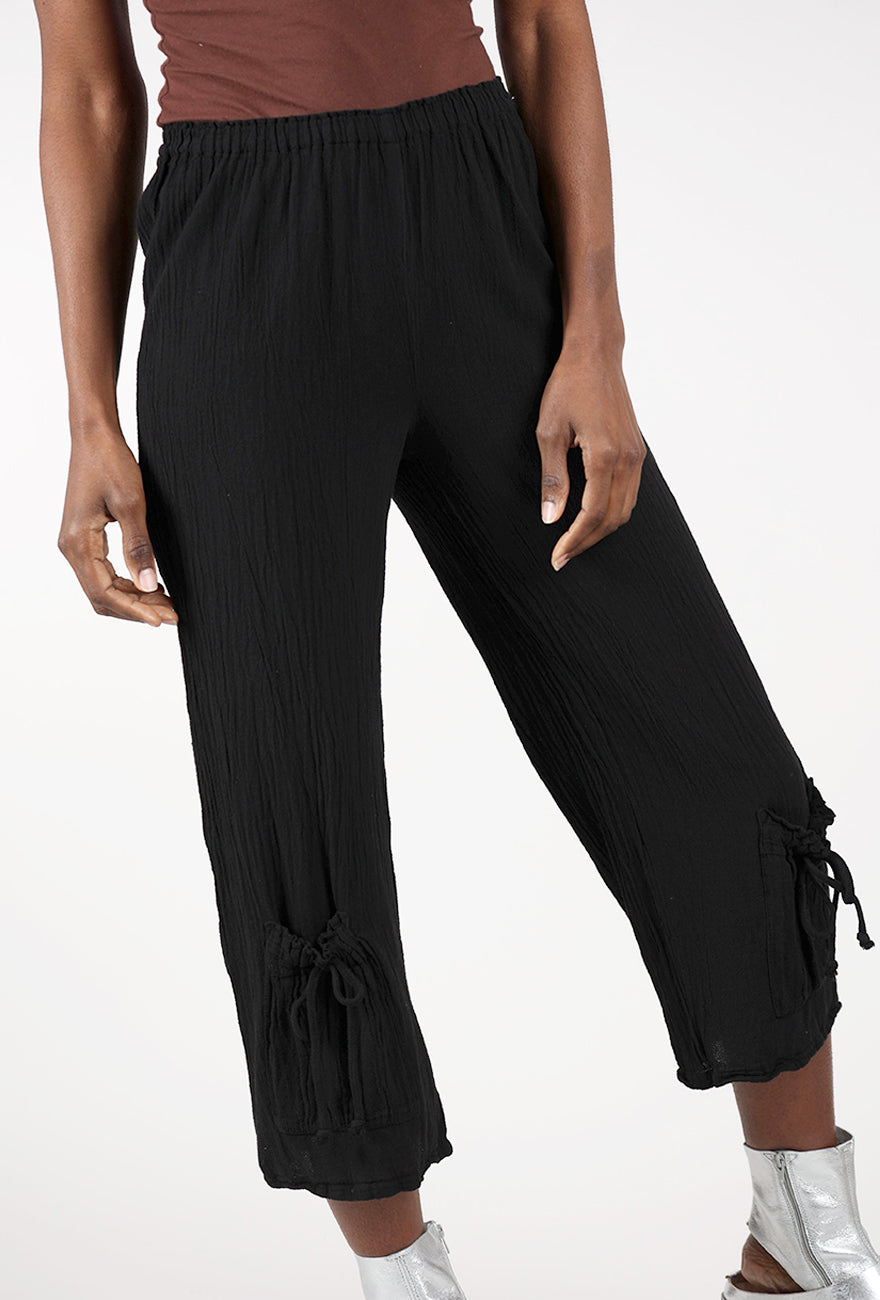 Oh My Gauze Sammy Pant, Black 