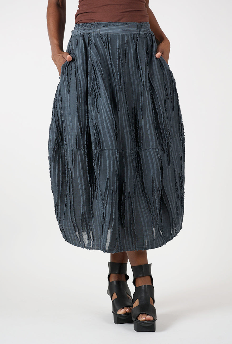 Rivulet Bubble Skirt, Steel