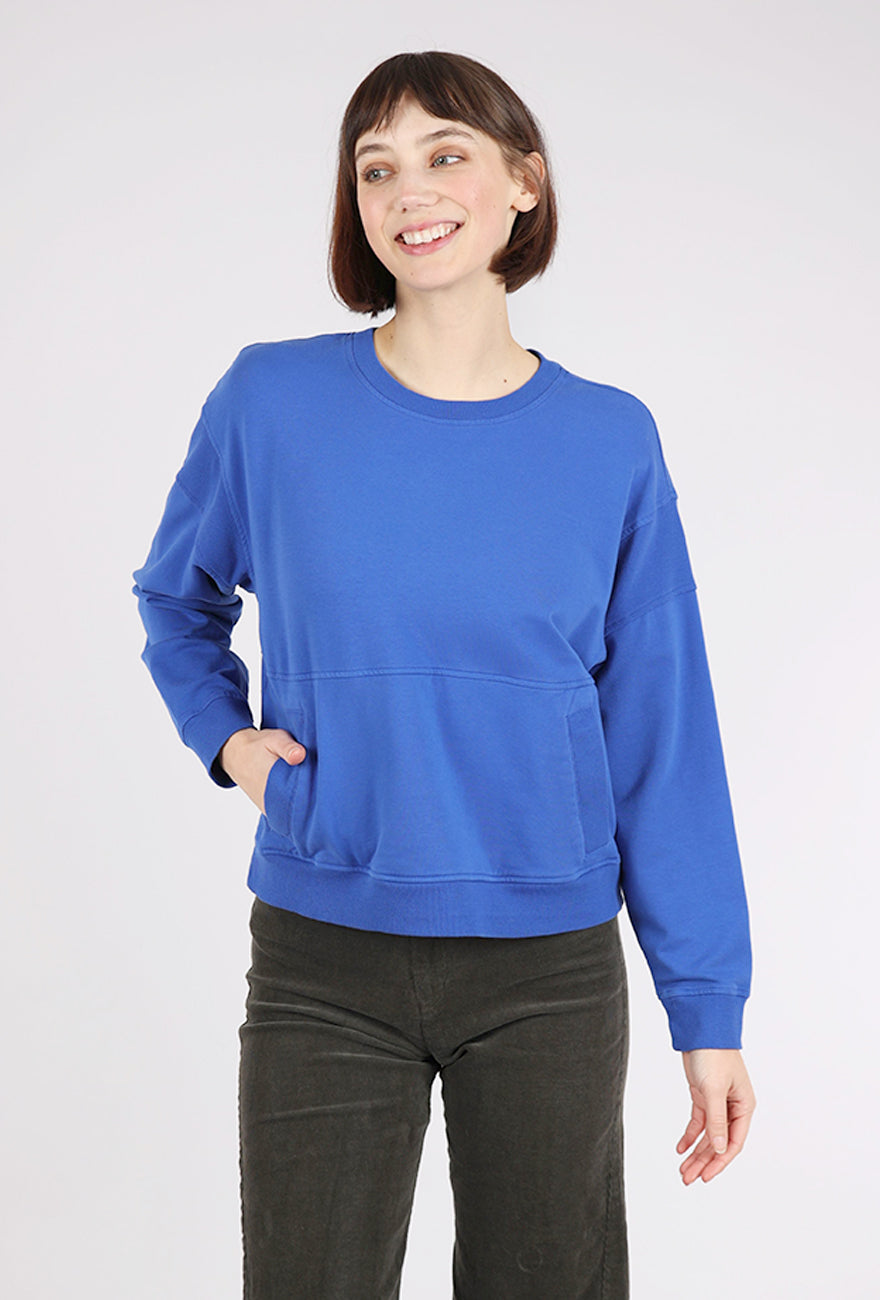 Mododoc Boxy Oversized Sweatshirt, Cobalt 