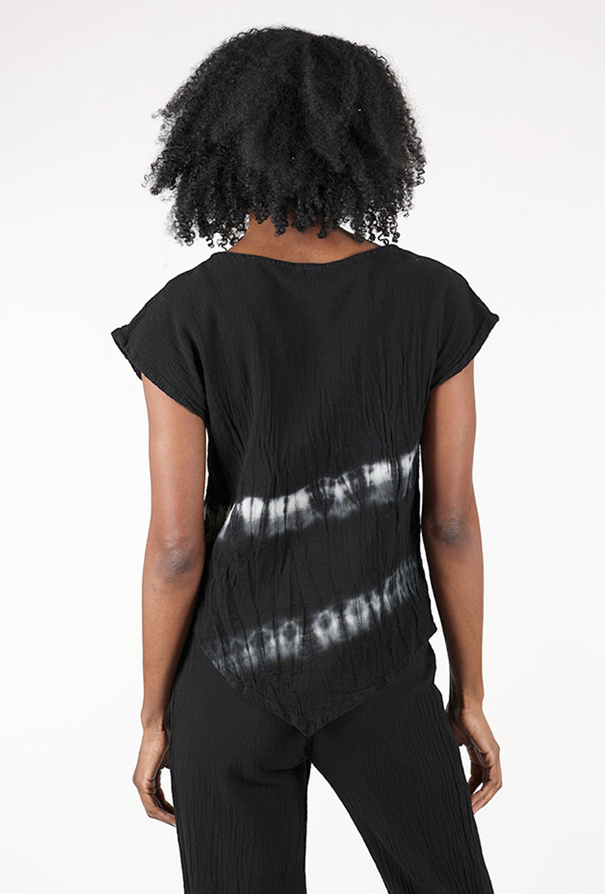 Oh My Gauze Grace Top, Wave Black 