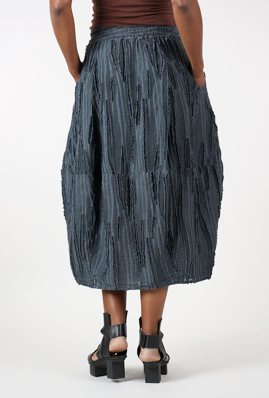 Rivulet Bubble Skirt, Steel