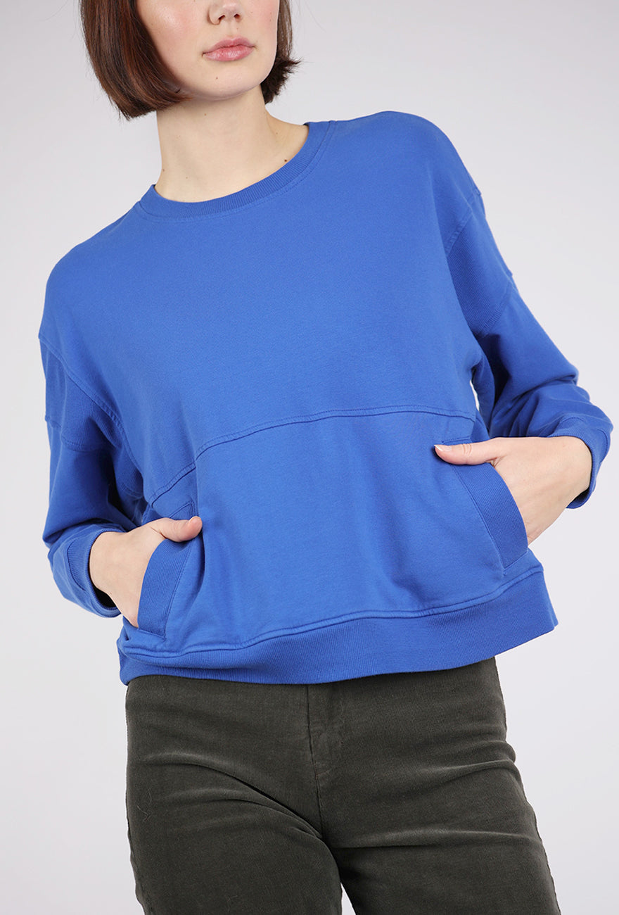 Mododoc Boxy Oversized Sweatshirt, Cobalt 