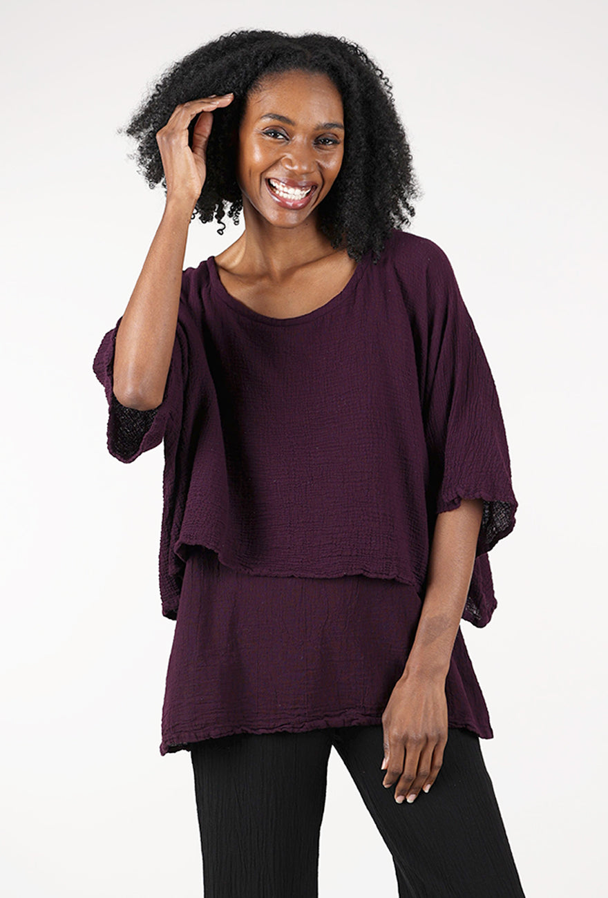 Oh My Gauze Twins Top, Amethyst 