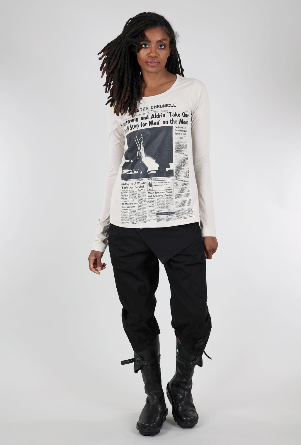 Rundholz Newsprint Tee, Eraser Print 