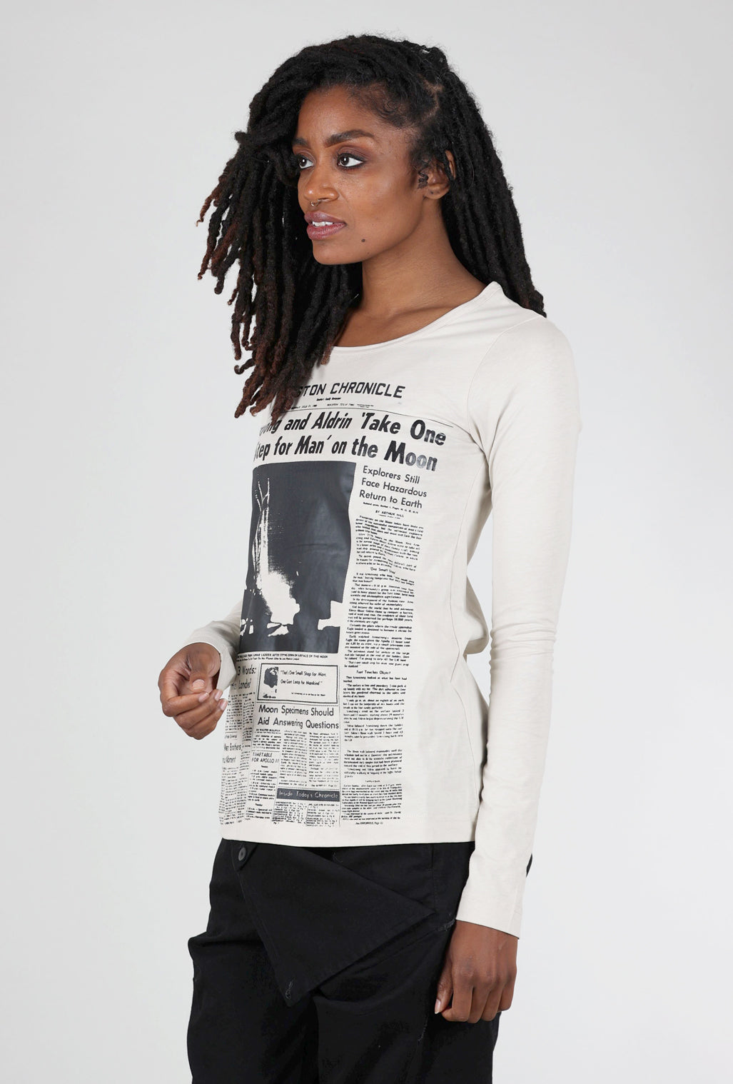 Rundholz Newsprint Tee, Eraser Print 