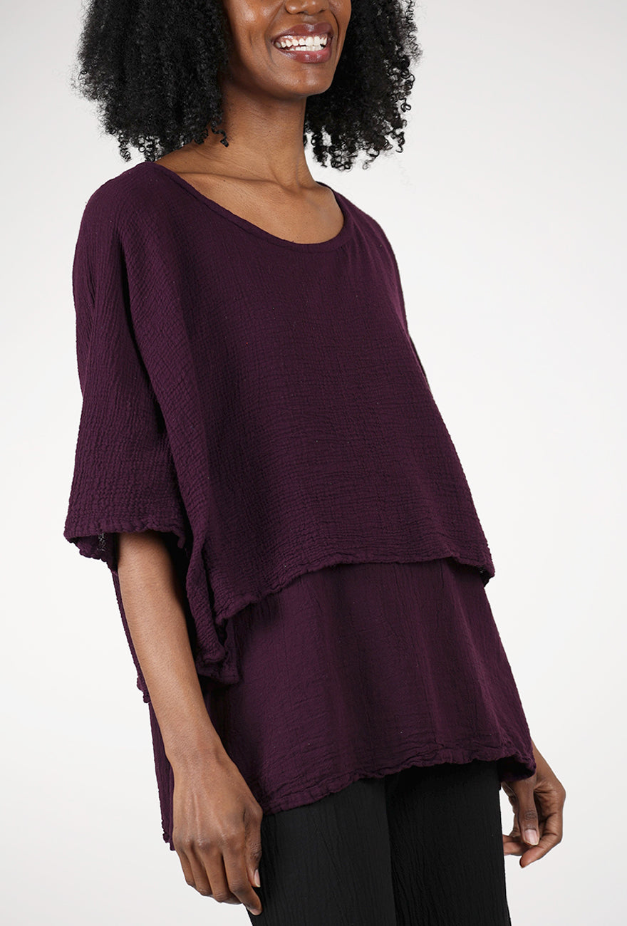Oh My Gauze Twins Top, Amethyst 