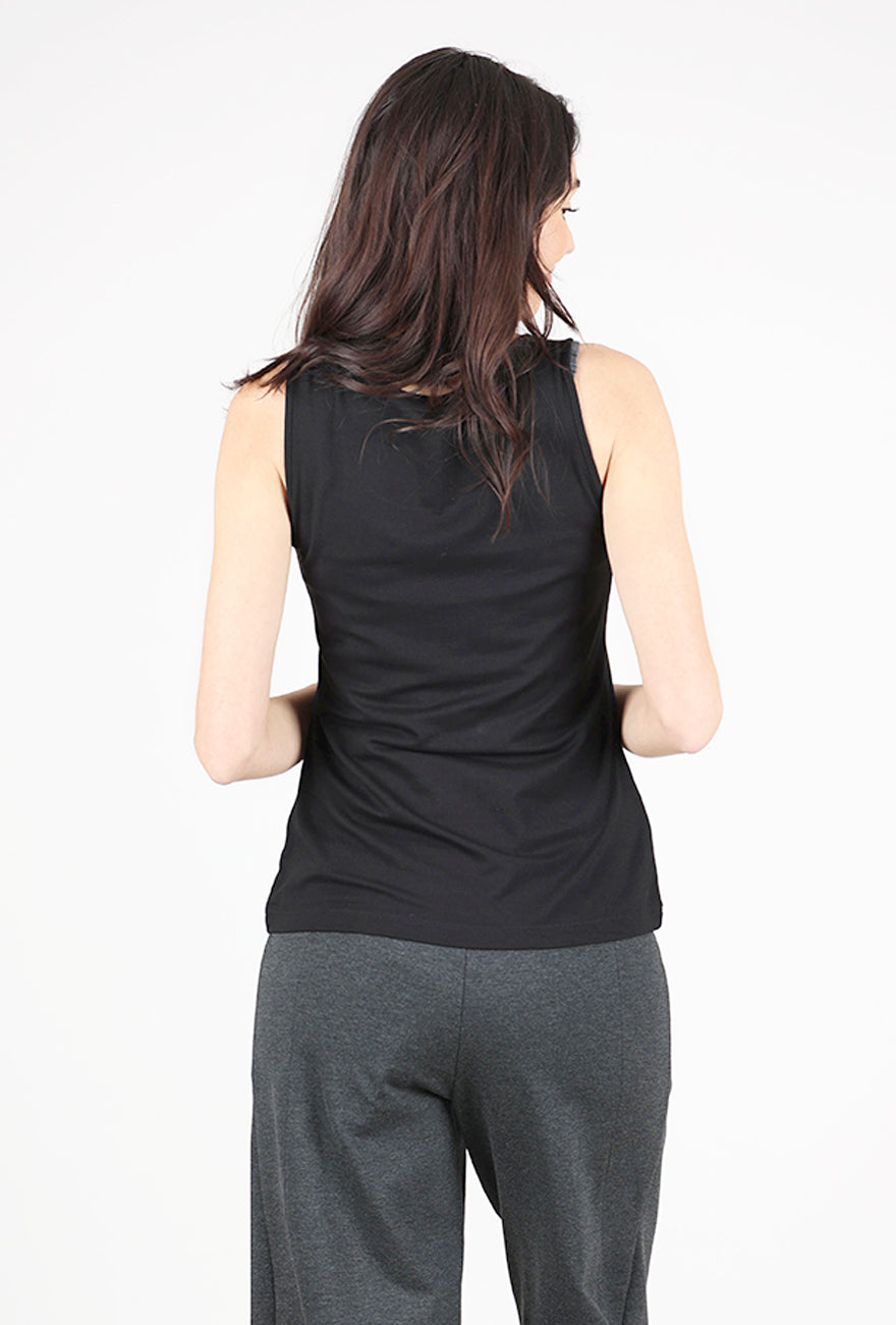 Olivia Foundation Knit Layering Tank, Black 