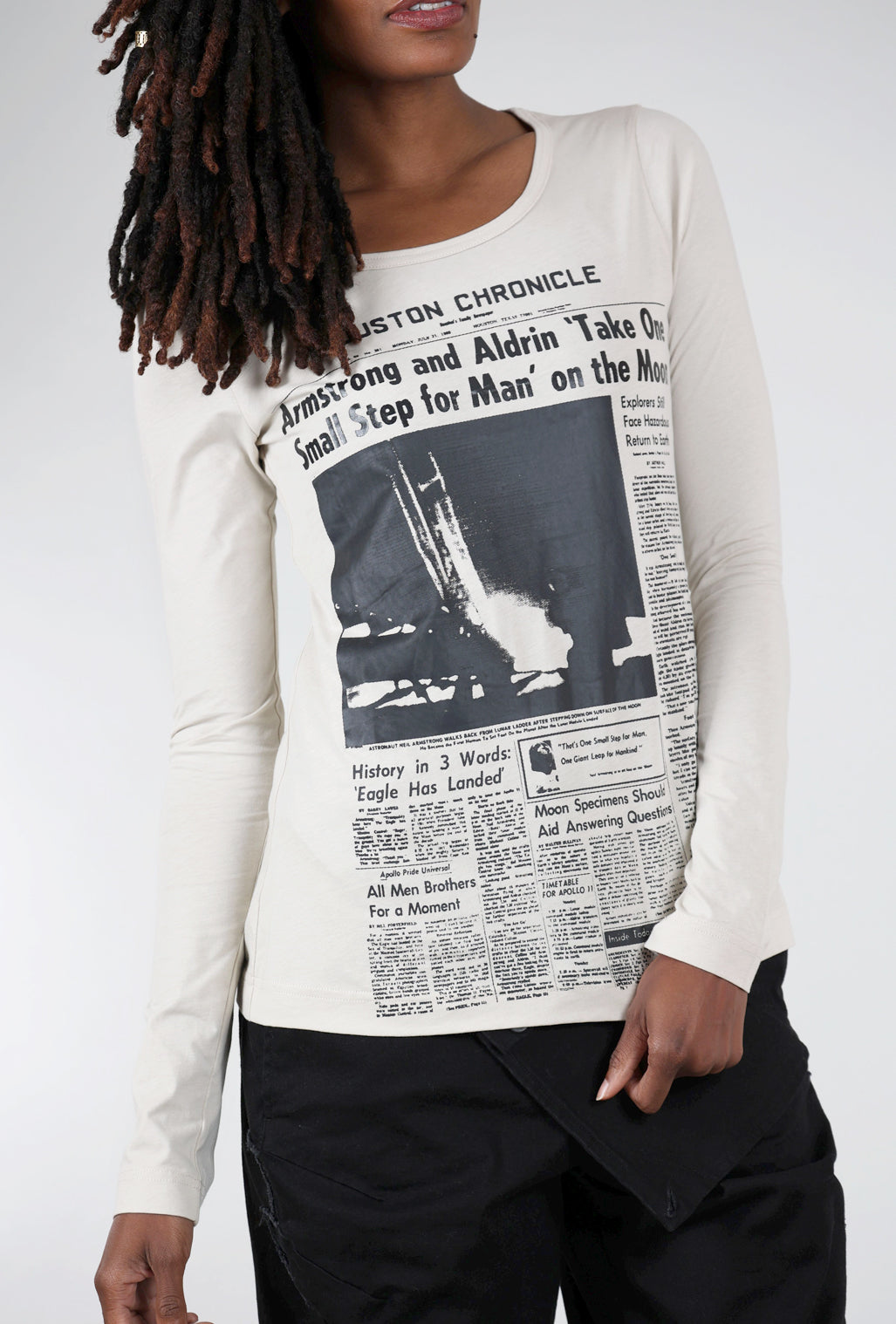 Rundholz Newsprint Tee, Eraser Print 