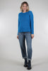 Estheme Cashmere Cashmere-Silk Pullover, Sapphire 