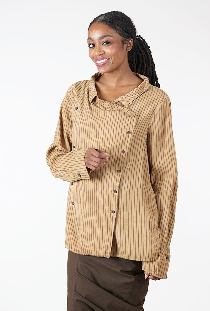 Rundholz Button Panel Blouse, Dakar Cloud 