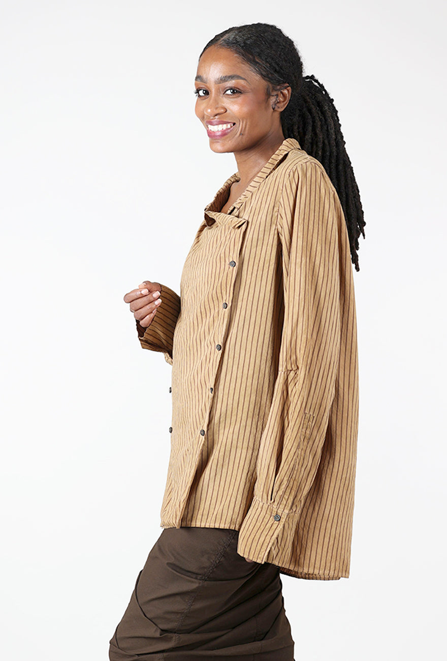 Rundholz Button Panel Blouse, Dakar Cloud 