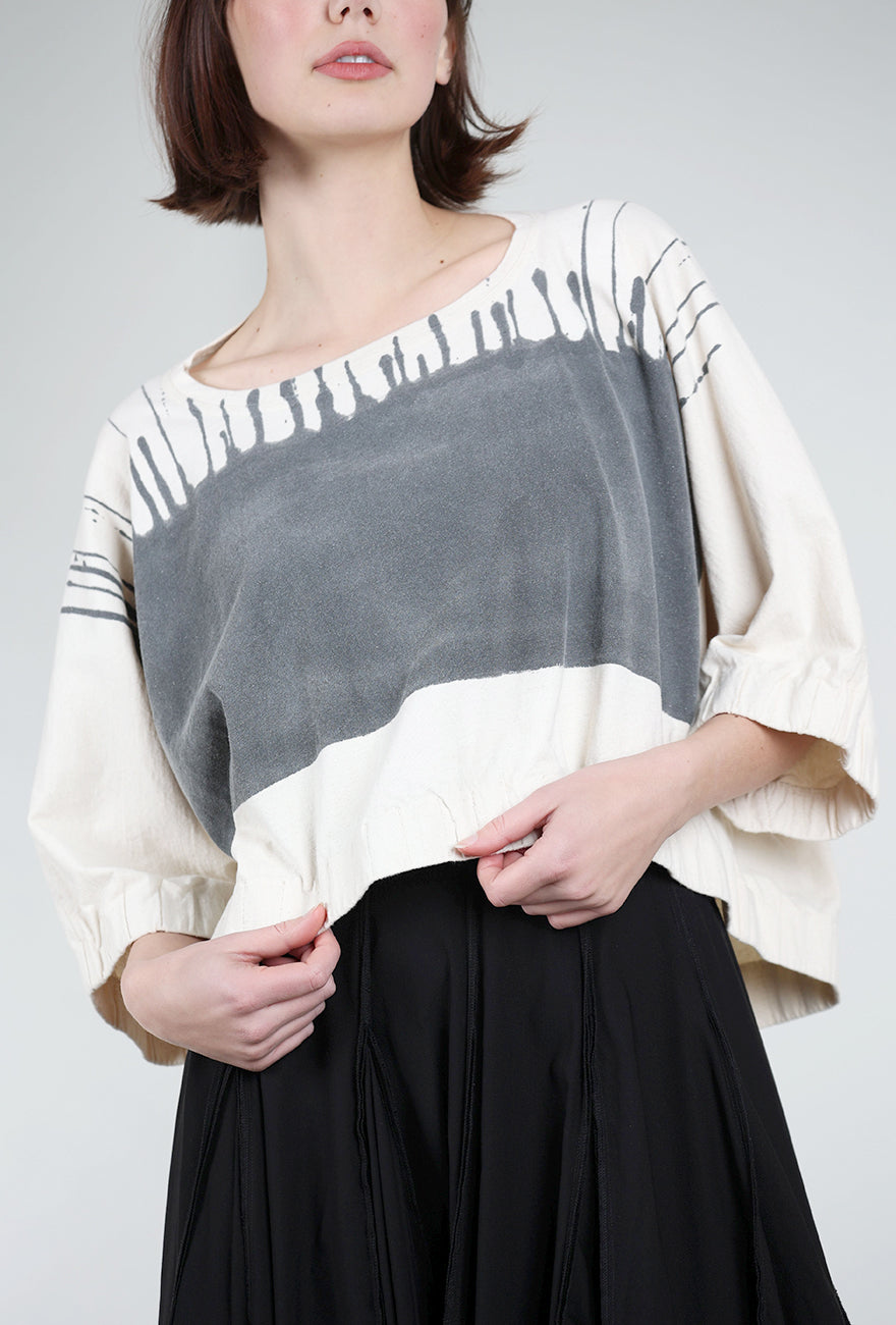 Rundholz Gather Hem Boxy Tee, Asteroid Paint 