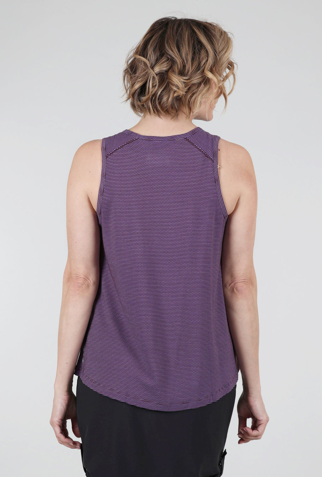 Smartwool Active Mesh High-Neck Tank, Eggplant Heather 