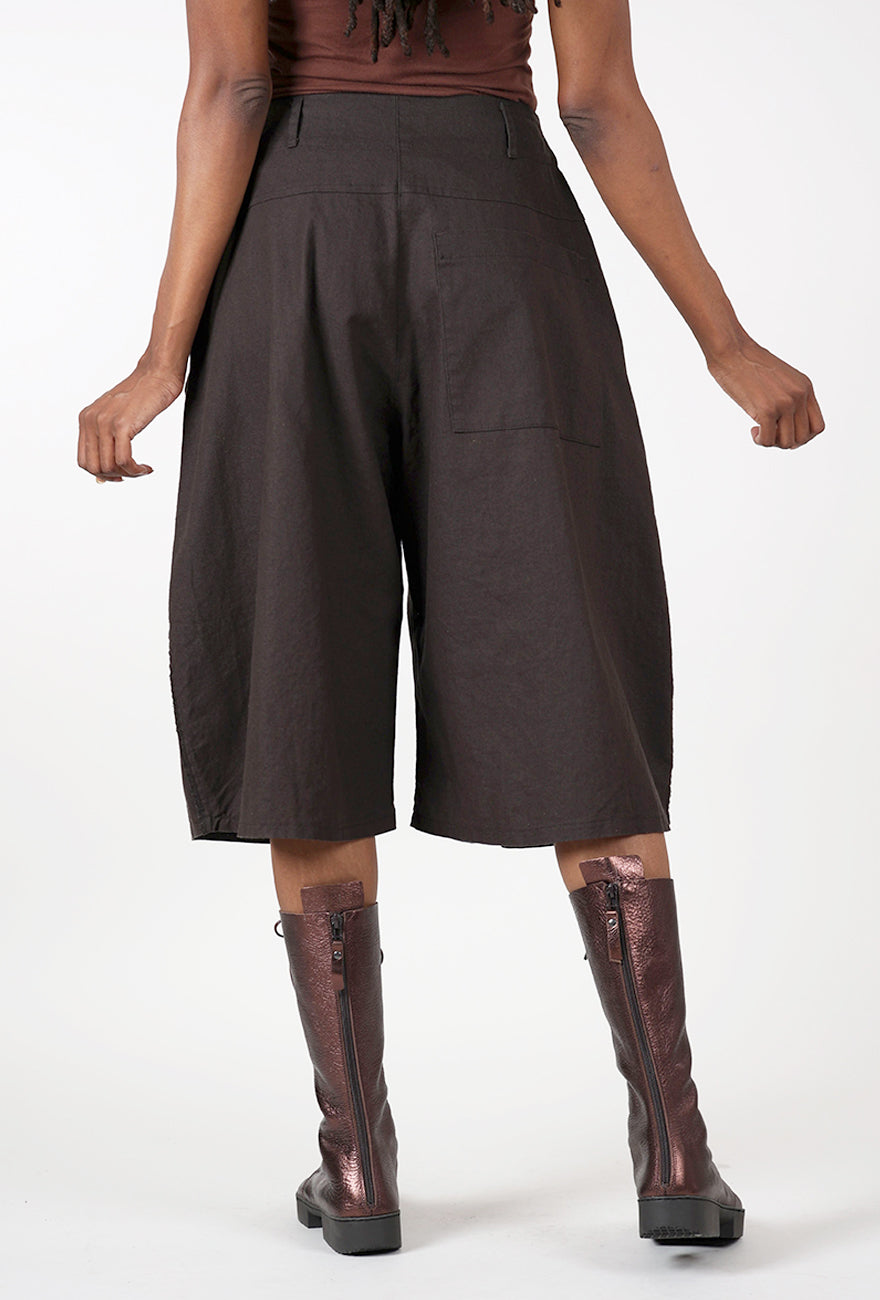 Cropped Gaucho Trousers, Brown