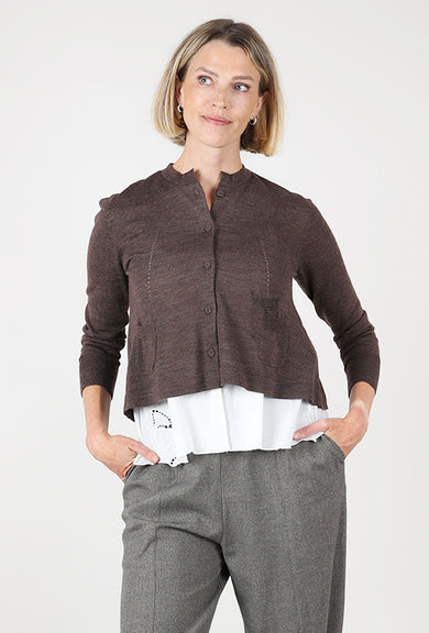Yoshi Kondo Run Cardigan, Brown 